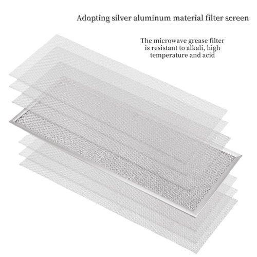 Silver Grease Filter 11.57 x 5.5 x 0.09 inches Compatible with Whirlpool W10575379 W11190170 Downdraft Range Hood (1-Pack)