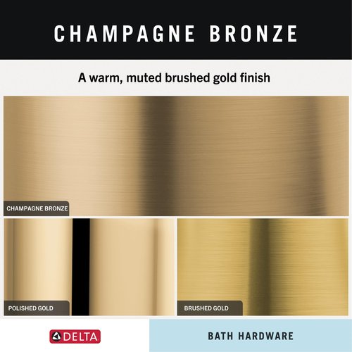 Delta 75935-CZ Trinsic Single Towel Hook in Champagne Bronze