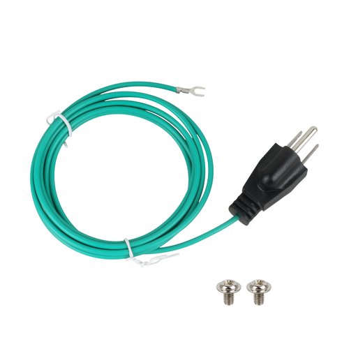 Shielded Ethernet Patch Panel Bond Ground Extension Cord for NEMA 5-15P 3 Prong Plug-6.5FT