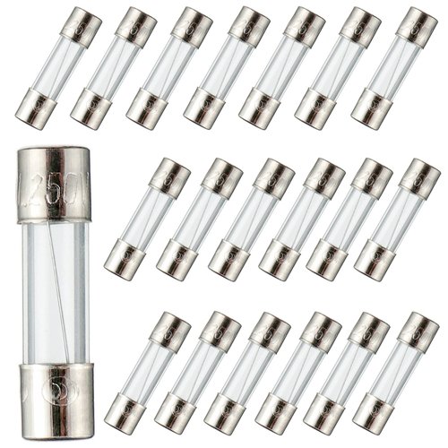 BOJACK 5x20mm 3 A 3 amp 250 V 0.196x0.787 Inch F3AL250V Fast Blow Glass Fuses(Pack of 20 Pcs)