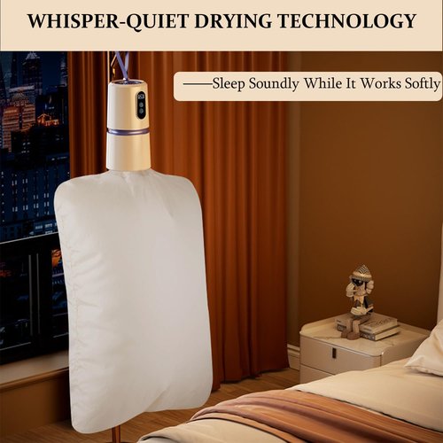 Lecsaf Portable Clothes Dryer with Timer, Portable Dryer with 360° Hot Air Technology & Dry Bag, Quiet Operation Mini Laundry Dryers, 30-240 Min Timer, for Travel, Apartment, RV, Dorm