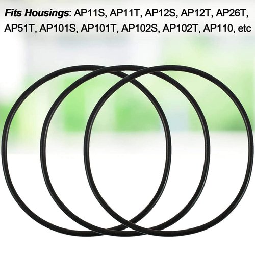 ANCIRS 3 Pcs 3.5" I.D, 3.5" O.D. Replacement O-Rings for 10" Reverse Osmosis Water Filter Housing