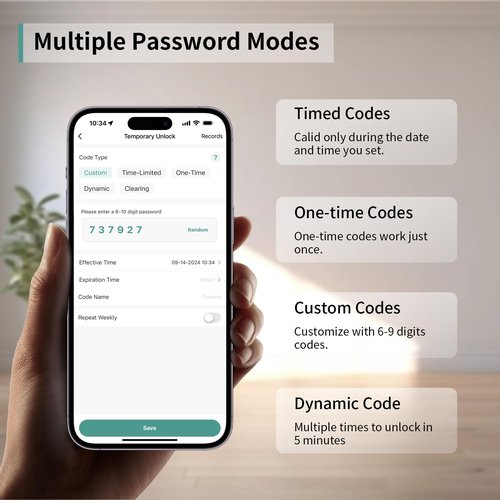 IRONZON Fingerprint Door Lock with Handle Smart Door Lock with Keypad for Home Hotel Office Apartment Bedroom