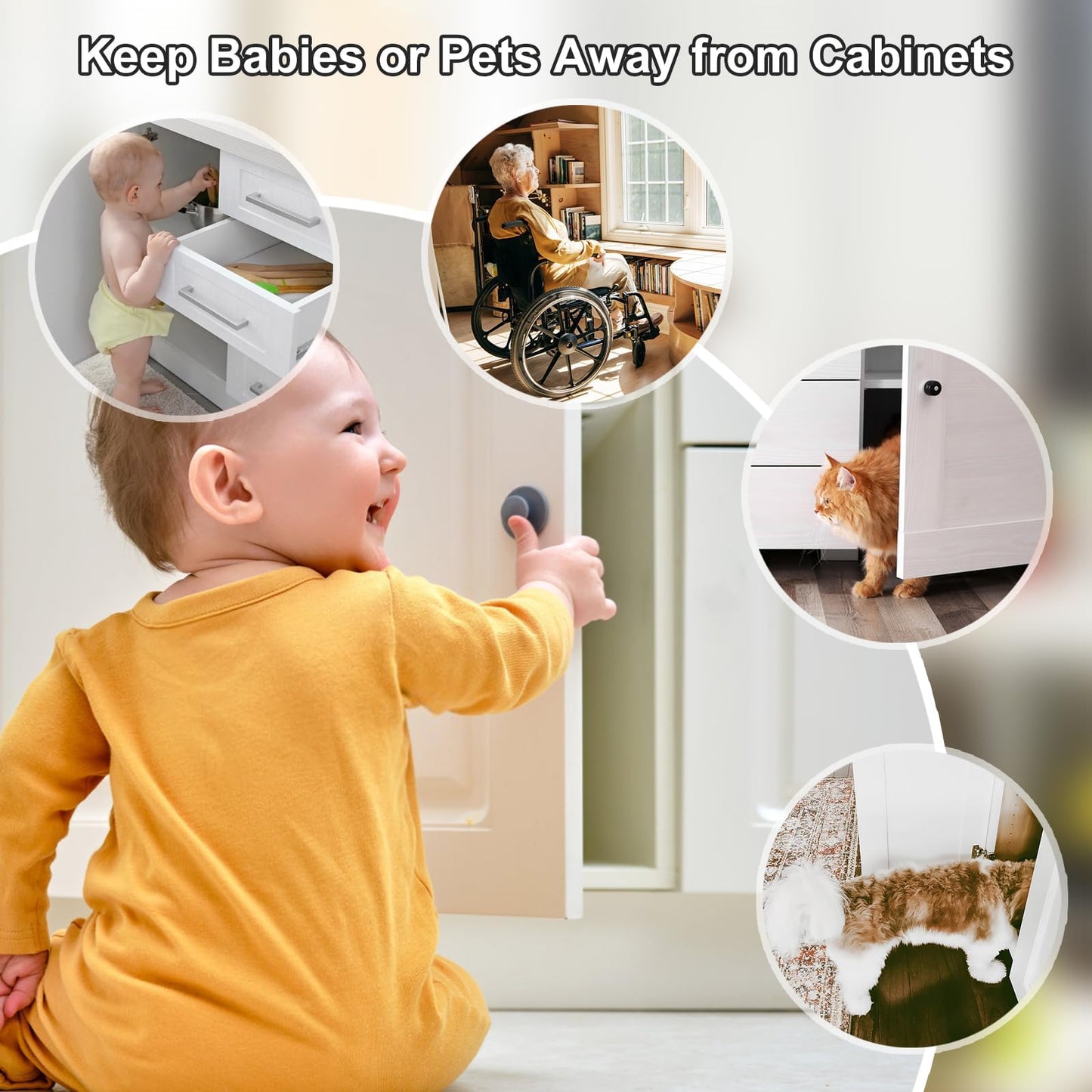 Magnetic Door Catch, Jiayi 30 LB Cabinet Door Magnetic Catch Heavy Duty, 2 Pack Magnets Door Closer, Screw on Magnet Closet Door Catch, Double Drawer Magnets Latch for Wardrobe Cabinets Closing