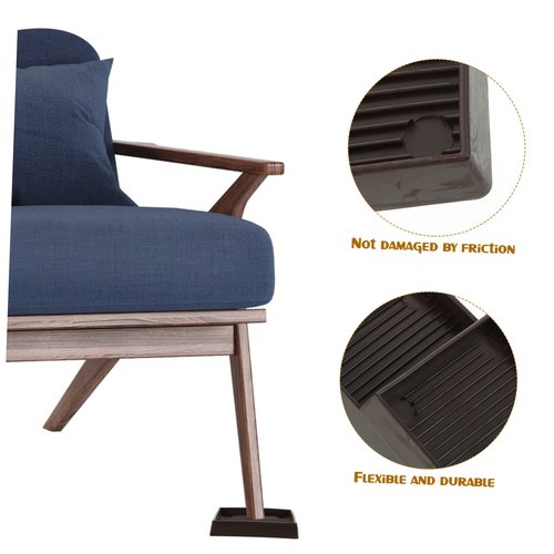 STOBOK Hardwood Floors Furniture Pads 4 Pcs 3x3 Inches Anti-Slip Furniture Cups Mats