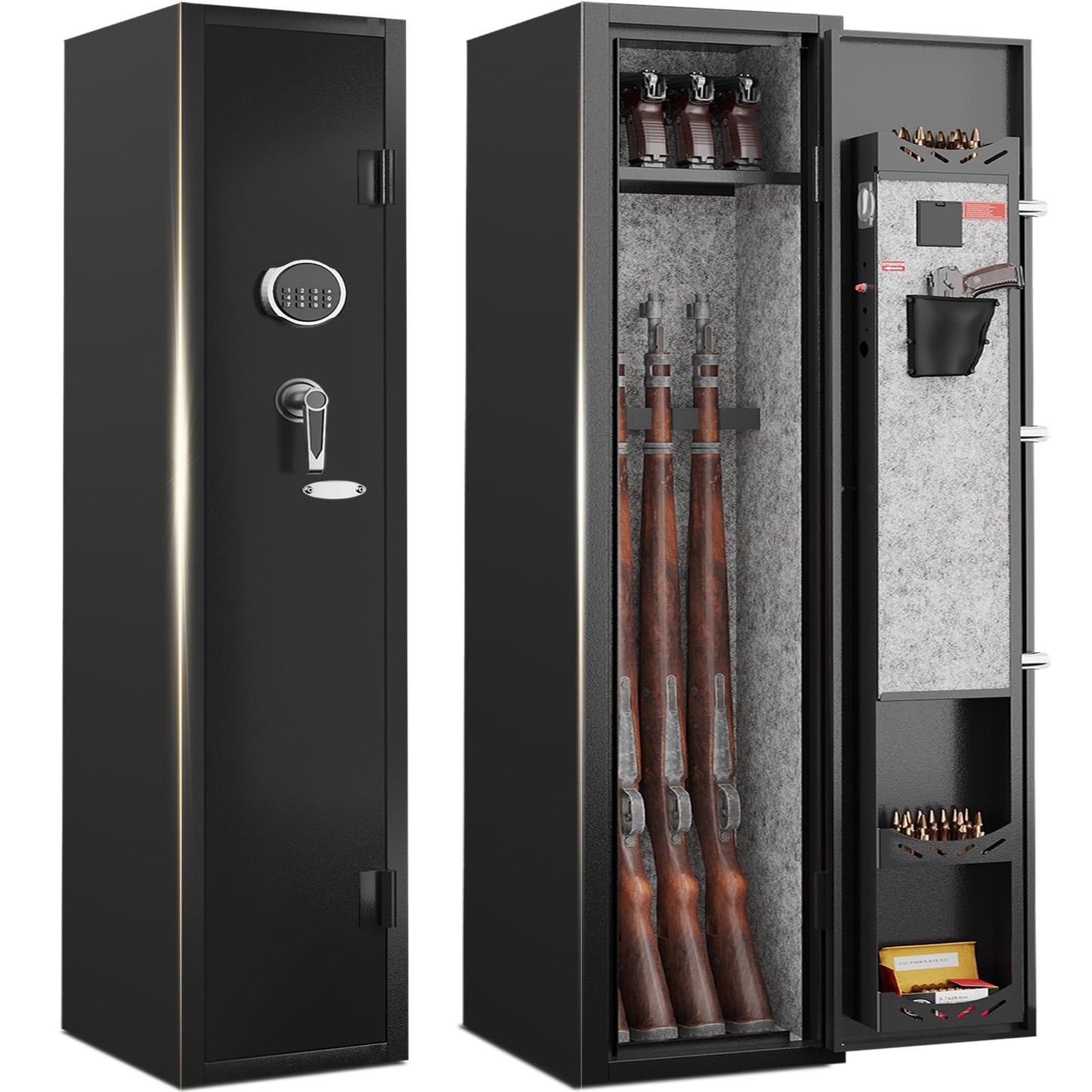 2-3 Gun Safe,Gun Safe for Rifles and Pistols,Rifle Safe,Gun Cabinet,Gun Safes for Home Rifle and Pistols,Gun Cabinet for Rifles and Shotguns,Gun Safes & Cabinets