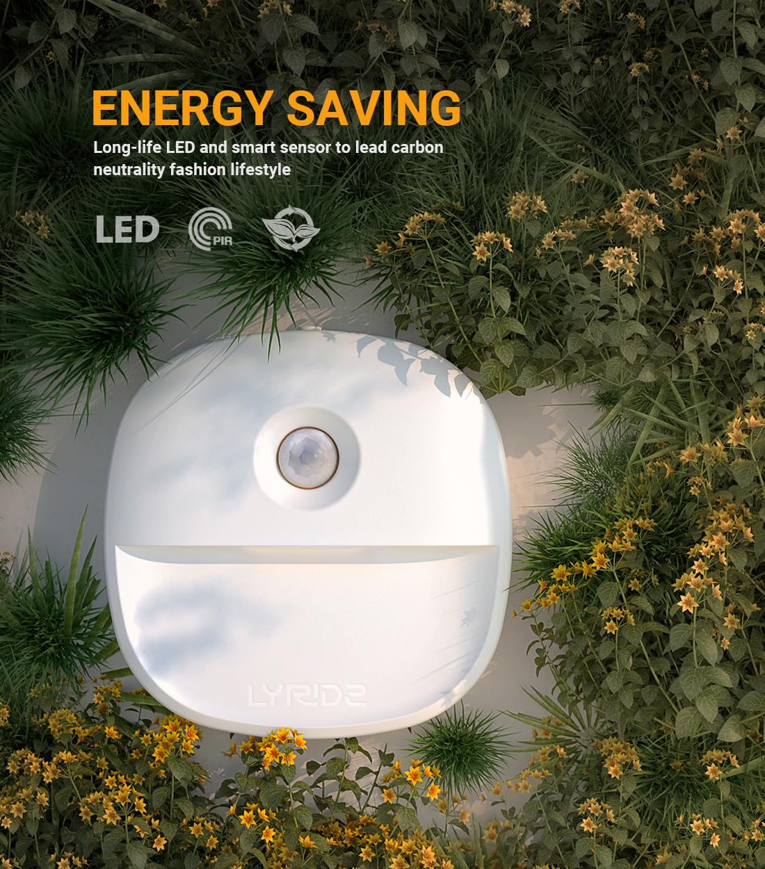 Lyridz Plug in Night Light with Motion Sensor and Dusk to Dawn Sensor, Dimmable Cool White Nightlight with 1-50lm Adjustable Brightness for Bedroom, Bathroom, Stairs, Hallway, 4 Pack