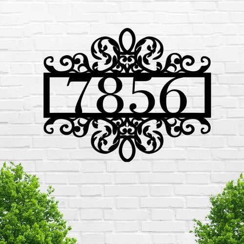 Personalized Home Address Numbers Metal Sign,Custom Street Address Front Door Plaque,Customizied Last Name Sign for Housewarming Gifts,Wall Hanging for Home Decor Apartment Farmhouse Mailbox