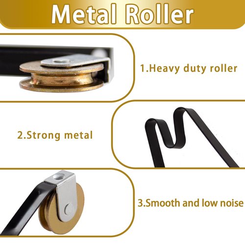 4 Pack Sliding Screen Door Tension Spring Fits for M-Shaped Rollers, 1-1/4" Concaved Steel Ball Bearing Replaces B 512, B 513, and B 746 Both top and Bottom are Replaceable