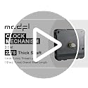 Clock Mechanism Replacement Kit with Thick Shaft - 3 Set, 1/4 in Thread
