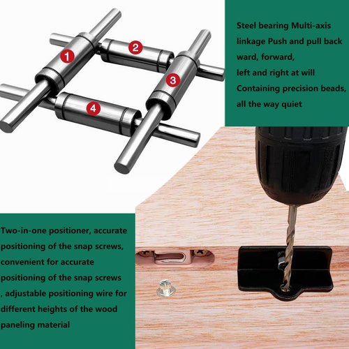 Mortise and Tenon Jig Tools for Woodworking Routers, Fit 2.5 Inch Woodworking Routers, Slotting Length Up to 2 Inch, Includes Milling Cutters, Bayonet Screws, Pilot Hole Bits etc