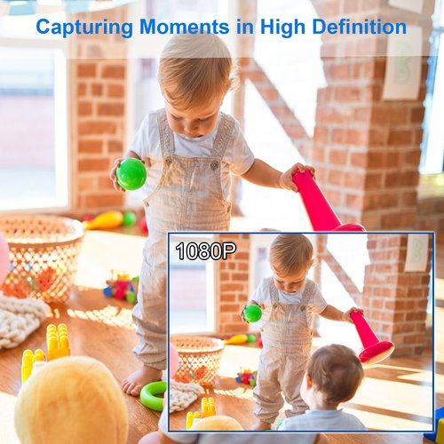 1080P WiFi Security Camera Clock - Indoor Nanny Cam with Motion Detection & Night Vision for Baby Monitoring and Pet Surveillance