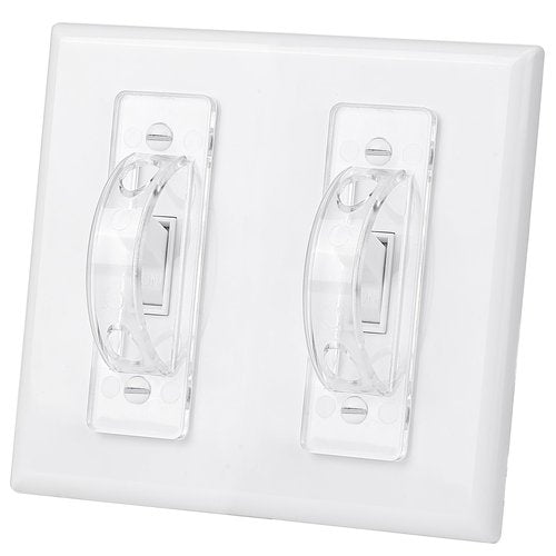 Bates Light Switch Guard - 6 Pack Child Proof Covers, Clear Toggle Switch Blocker