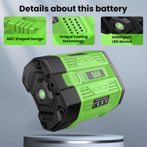 Zuliati BA2800T 7.5AH Replacement for EGO Battery Compatible with EGO 56V Battery BA2800 BA4200 BA1400T BA1400 Lawn Mower Leaf Blower Chainsaw Tools(7.5AH-1PC)