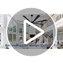 BvenuBigLite Black 72-Inch Modern Outdoor Ceiling Fan with Lights and Remote Control - Reversible 6-Speed Quiet DC Motor