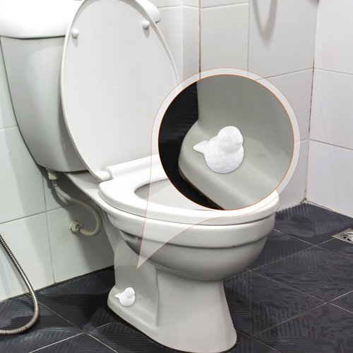 2pcs Ceramic Toilet Bolt Covers, Ceramic Cute Bird Covers Toilet Bolts Toilet Bolt Caps Easy installation Set for Bathroom Decor