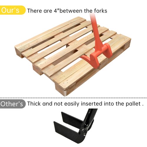 Upgrade ZOOKASEA Pallet Buster 50" with Handle, Heavy Duty Deck Board Removal Tool, Non-Slip Grip Wrecking Pry Bar, Multi-Purpose Breaker for Efficient Removal, Renovation and Construction