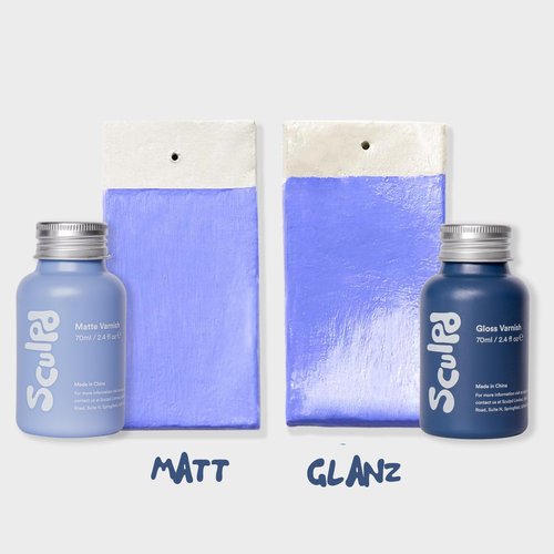 Sculpd Clear Varnish for Air Dry Clay Pottery, Gloss Finish Clear Varnish for Pottery and Acrylic Paint, Create Waterproof Pottery from Home, Colourless Scratch Resistant Varnish, 70ml