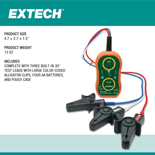 Extech PRT200 Non-Contact Phase Sequence Tester