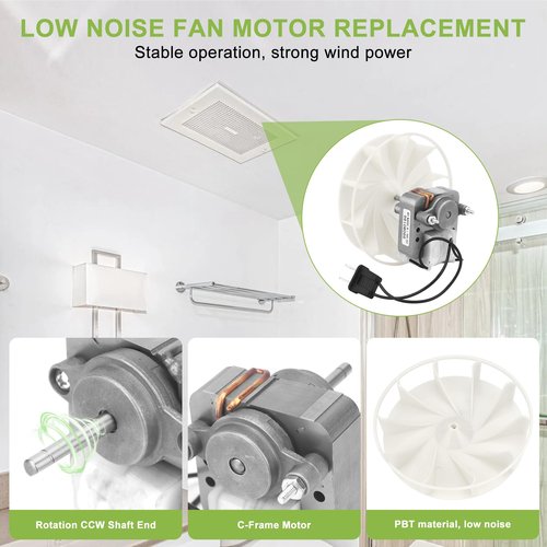S99080166 BP28 Vent Bath Fan Motor for Bro-an Nu-Tone 655 679 658 85N2 Bathroom Exhaust Fan Motor-Replace 99080166a 99080166a (120V 70CFM) by TOMOON