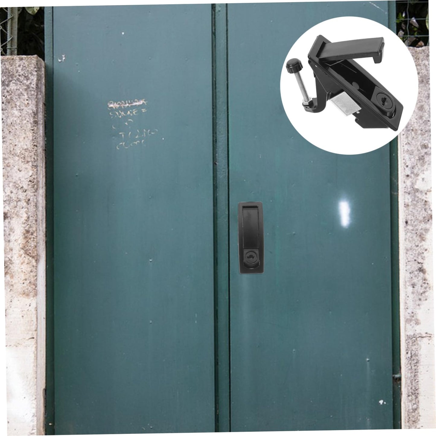 HOMSFOU 1set Electric Panel Door Lock Key Flat Bounce Design for Electrical Cabinet Distribution Box Machine Doors Effortless Exceptional Value