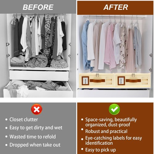 LGHWKETH 4Pcs Nonwoven Bed Sheet Storage Built in PP Board Easy to Categorize Bedding Sheet Organizer with Zipper Foldable for Home