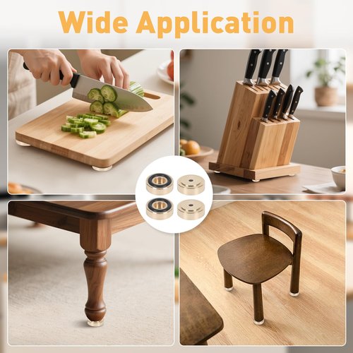 4Pcs 1.18x0.39in Brass Cutting Board Feets With Nonslip Pads Cutting Board Feets Non Slip Gold Cuttings Board Feet Legs With Silicone Rubber Feets And Screws Kitfor Furniture Chair Cabinet Electronics