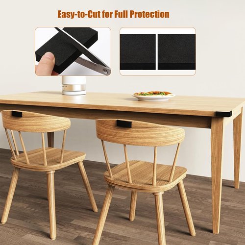 Furniture Wall Protectors,30Pcs EVA Foam Headboard Stoppers for Wall,Bed Stoppers for Headboard,Door Stop Wall Protector,Rectangular 10Pcs (20mm Thick)+12Pcs (3mm Thick) Rounded 8Pcs（10mm Thick）