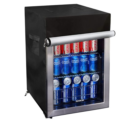 Bitubi Upright Freezers Cover,Outdoor Refrigerator Cover,– Waterproof, Dustproof, Sun-Proof, 22" W x 23" D x 34" H. Suitable for most 3.0 Cubic Compact Mini Freezer on market (Black)