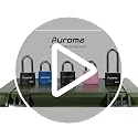 Puroma 2-Key Black Padlock with 3 Keys, 7/8" (40mm) School Locker & Gate Lock - Variation 2