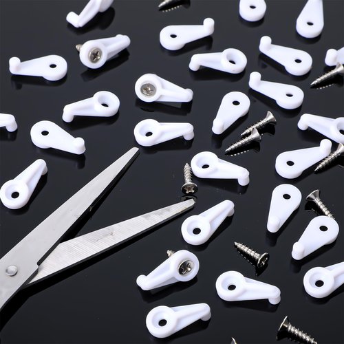 70 Pcs Storm Window Clips with Screws, Window Screen Clips Hardware for Fixing Screen Door Mirror with Screws Cabinet Retainer Kit