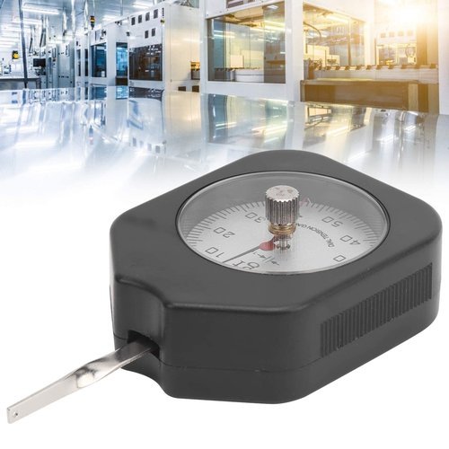 Mxzzand Dial Tension Gauge Tension Meter Gauge Gram Tension Meter Double Needle Switch Measuring Dynamometer 50g for Testing