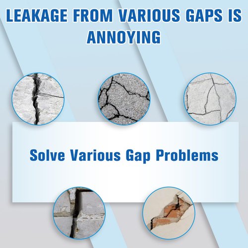 Concrete Caulking Adhesive, Self-Leveling Sealant Crack Repair, Heavy-Duty Concrete Crack Filler for Driveway, Weather Resistant Quick-Drying Sealant for Outdoor (500ml)