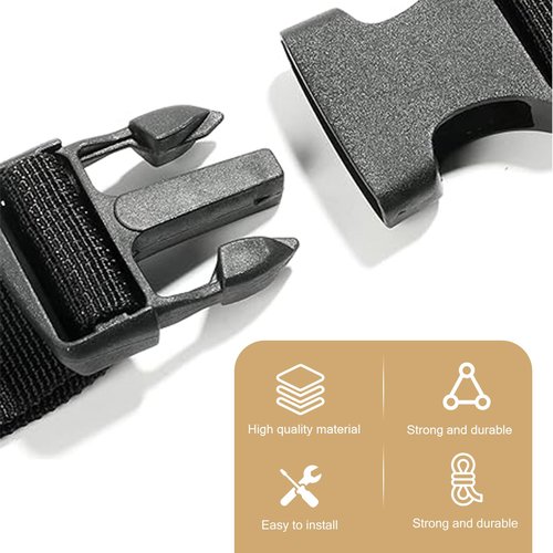 Arwrilt Battery Hold Down Straps, 40 Inch Tie Down Nylon Strap with Adjustable Quick Release Buckle, Universal Battery Retainer Strap for Car Boat Trailer (Black)