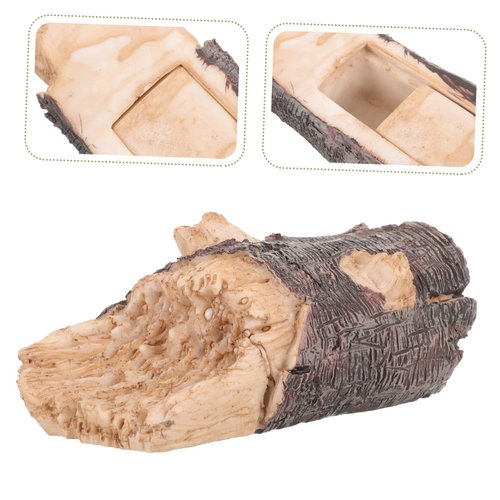 STOBOK Outdoor Key Hider Box Realistic Stump Key Holder for Garden Decor Durable Weather Design for Hiding Spare Keys and Patio Spaces