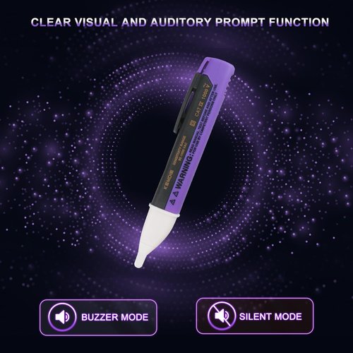 Voltage Tester Pen with Non-Contact Detection,High-Sensitivity Electrical Tester for Wires, Outlets, and Switches–Buzzer and LED Alerts for Safe, Accurate AC Voltage Testing