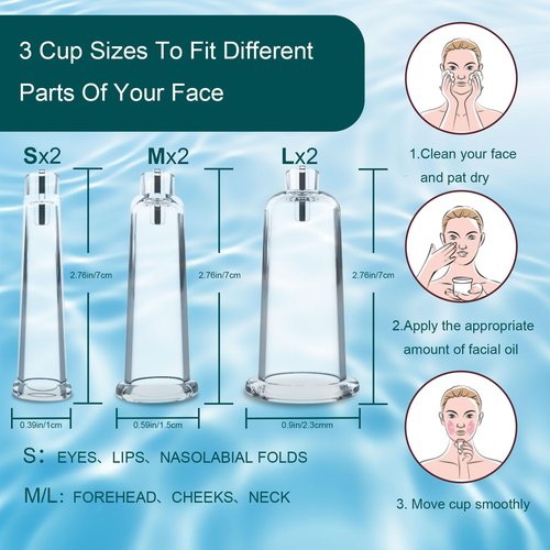 Electric Facial Cupping Set for Face - 3-In-1 Face Cupping, Gua Sha & Massage Tools for Skin Care - Multifunctional Facial Neck Eye Cuppings Massager for Wrinkle With 3 Modes & 5 Frequencies & 9 Gears