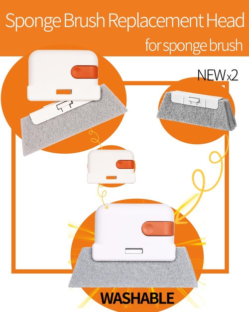 Dosanlues Window Track Cleaning Brush - 6PCS Multifunction Groove Cleaning Brush for Household Crevice Nooks and Crannies