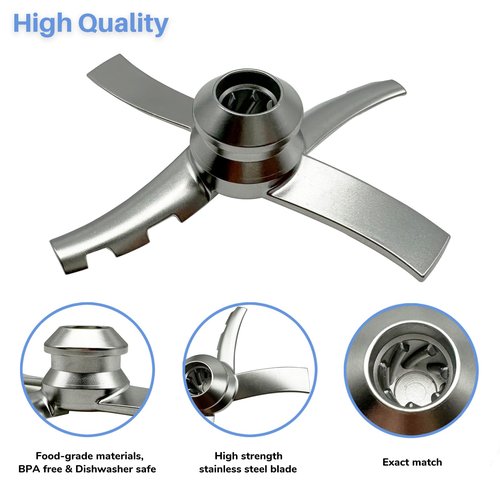 Replacement Paddle Blade Heavy Duty 726KKU300 Compatible with Ninja Creami Series CN201A CN205A CN301CO CN301CCO CN305A NC100 NC101 NC201 NC299AMZ NC300 NC300C NC301 NC301C Ice Cream Makers