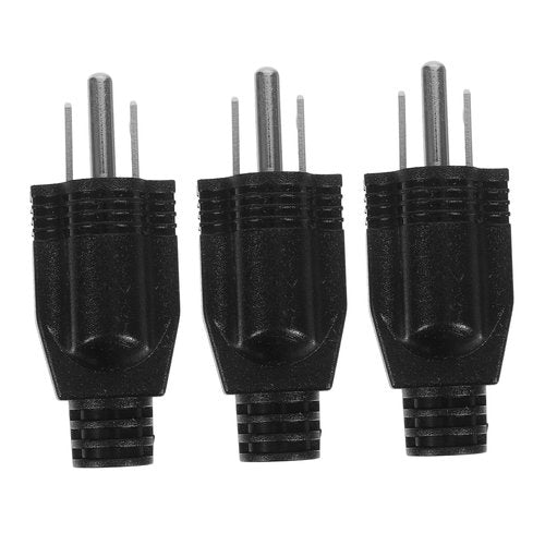 DOITOOL 3Pcs Standard Power Cord Plug Replacement US Electrical Plug for Easy Installation Compatible with Home Appliances Extension Cords