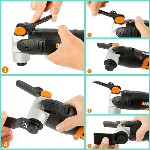 Protoiya 87 PCS Oscillating Tool Blades, Wood Metal Plastic Quick Release Oscillating Multitool Saw Blades Accessories with Sandpaper Compatible with Milwaukee, Makita, Ryobi, Rockwell, Bosch