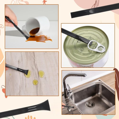 3 Pieces Small Plastic Scraper Tool for Tight Spaces, Multi-Purpose Label Scraper Non-Scratch Cleaning Tool Portable Car Crevice Cleaning Tools Multi-Use Painting Scrapers for Remove Stickerks