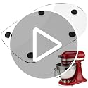 Goldfishwa 4.5-5Qt Mixer Slider Mat for KitchenAid Tilt-Head Stand Mixers — Thickened Acrylic Tray