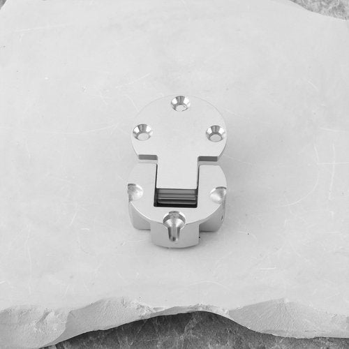 Briny River Zinc Alloy Half-Round Hinge 109278 for Desk Keyboard Drawer Tray Flap Table