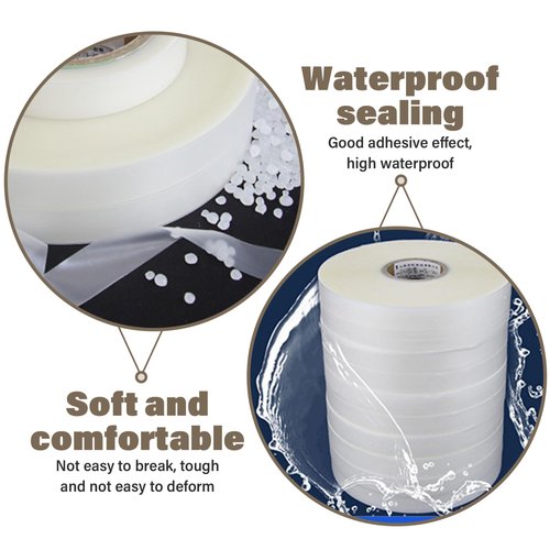 Veesper Tent Repair Tape 787x0.8 Inch Transparent Waterproof PVC Seam Tape with PU Adhesive, Fabric Repair for Raincoats, Camping Tents and Rain Shoes