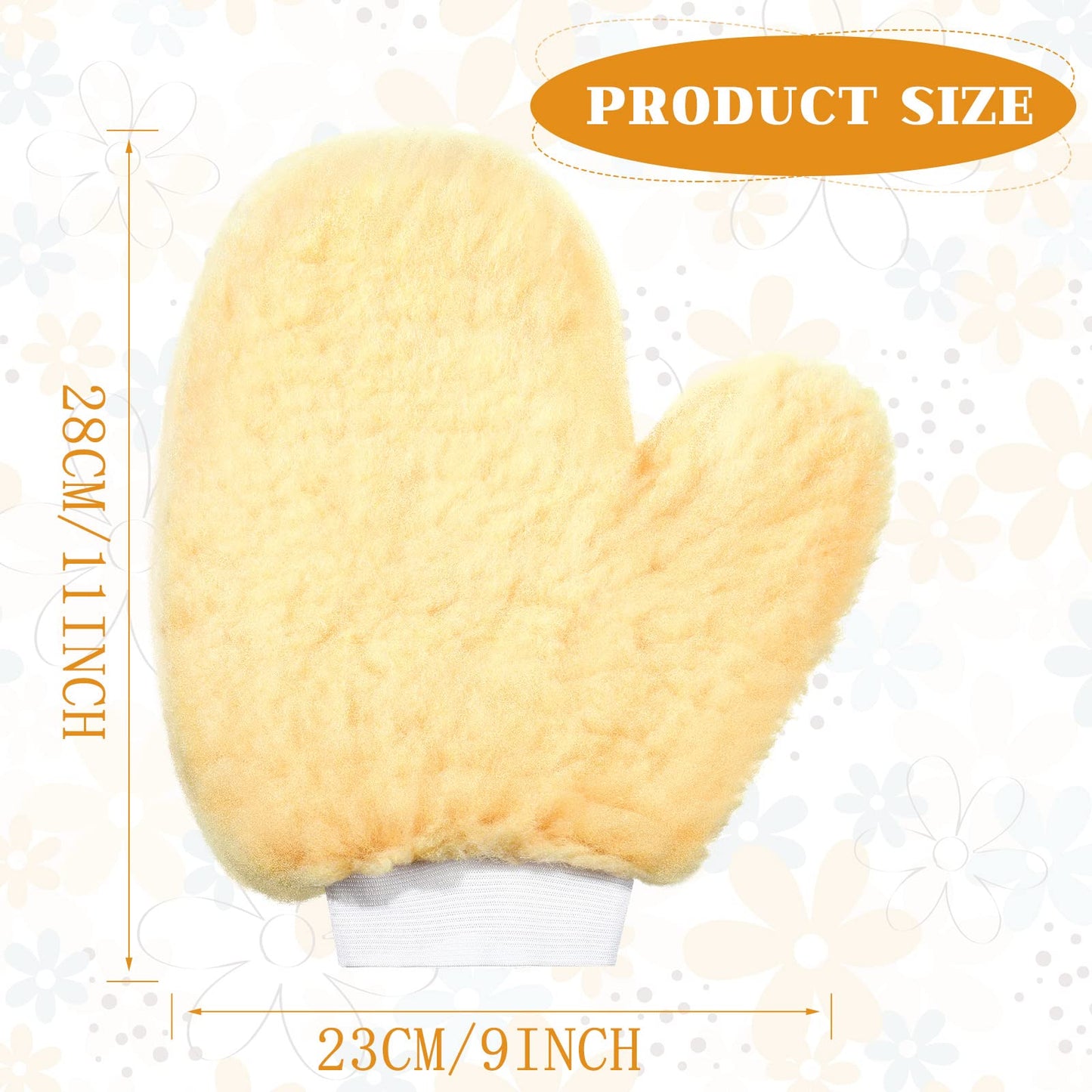 Yungyan 6 Pcs Paint Mitt Gloves for Painting Railing Pipe Fence with Thumb,painters Mitt Dusting Gloves Deck Stain Applicator for Cleaning