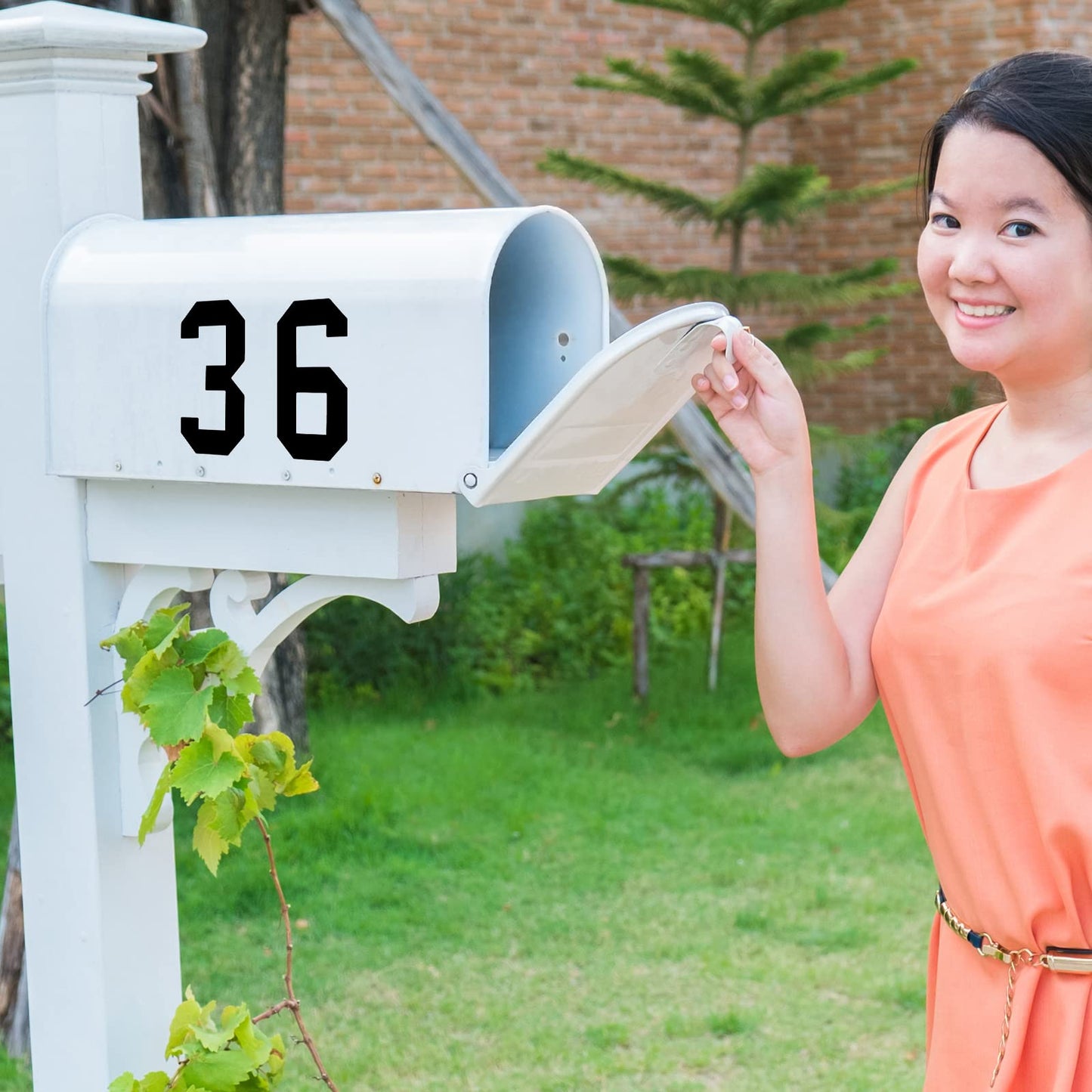 TaoBary 8 Sheets Mailbox Numbers Stickers Waterproof Vinyl Number Stickers Self Adhesive 0-9 Vinyl Decals for Car/Home/Residence(3 Inch,Black)