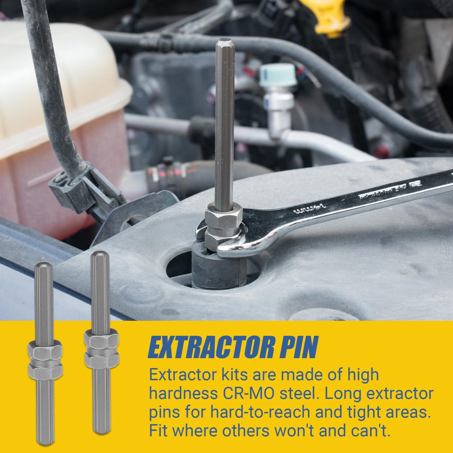 CLEVEROOL Broken Bolt Extractor, 25-Piece Drill Bit Extractor Set,Easy Out Drill Bit Guides,Drill Extractor Kit for Removing Stripped,Damaged,Rusted, Rounded-Off Bolts, Automotive Nuts & Screws