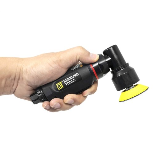 Berkling Tools BT 5201 Professional Grade Composite 2" Mini High Speed Random Orbital Air Sander Light Weight Pneumatic Polisher and Buffer Ideal For Automotive Detailing Applications