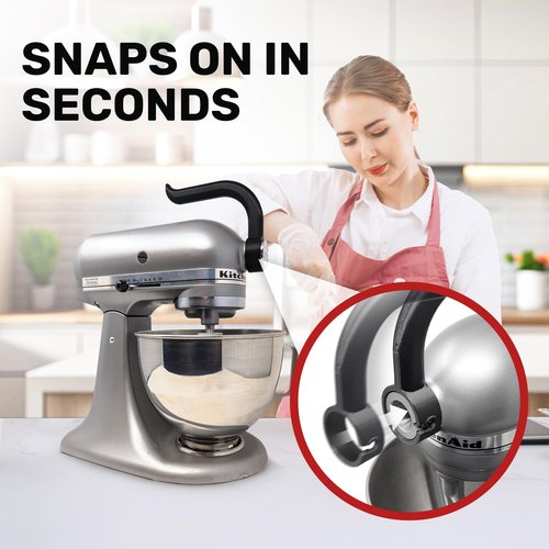 Ergonomic Handle for KitchenAid Tilt-Head Stand Mixer – Mixer Accessory – Easy Grip Mixer Attachment – Secure, Strain-Free, Comfortable Handle